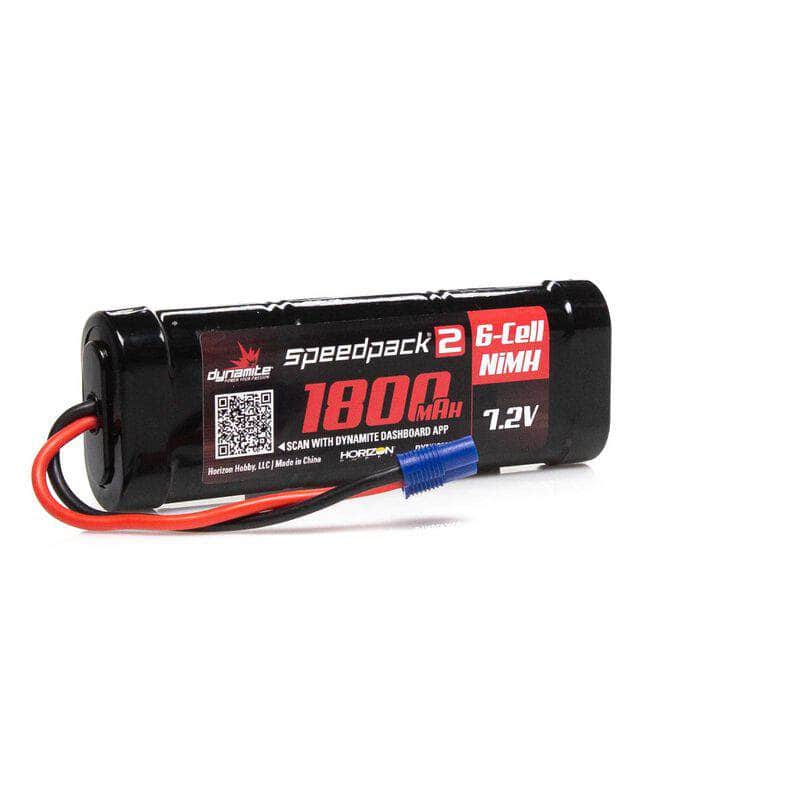 Caloosa Trains And Hobbies RC Battery DYNB2050EC, 7.2V 1800mAh 6-Cell Speedpack2 Flat NiMH Battery: EC3