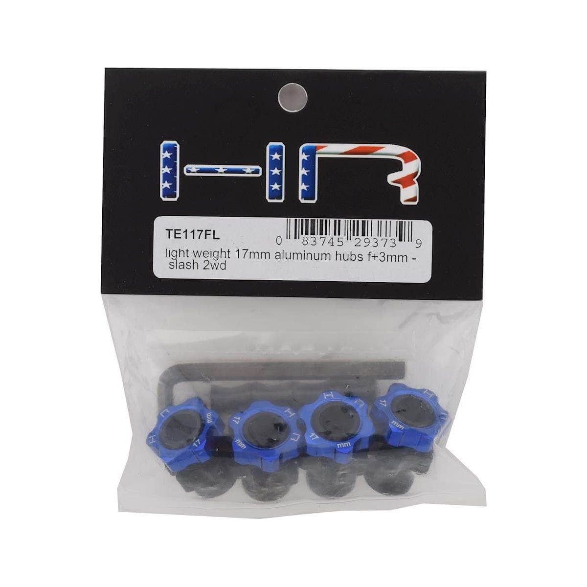 Caloosa Trains And Hobbies Hot Racing Parts & Accessories HRATE117FL, Hot Racing Traxxas Slash 17mm Aluminum Hubs (F+3mm)