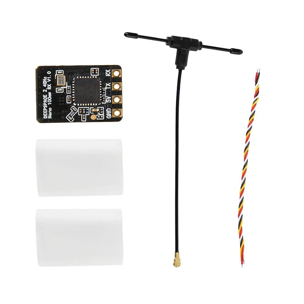 DeepSpace RC RX DeepSpace Nano ELRS 2.4GHz 100mW Receiver + 80mm Antenna