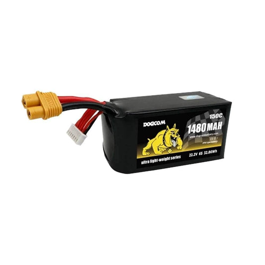 DOGCOM Battery DOGCOM Ultra Series 1480mAh 6S 22.2V 150C LiPo Battery - XT60