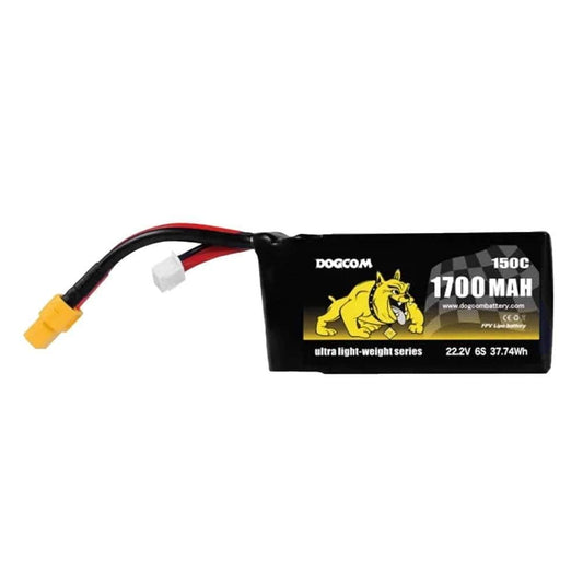 DOGCOM Battery DOGCOM Ultra Series 1700mAh 6S 22.2V 150C LiPo Battery - XT60