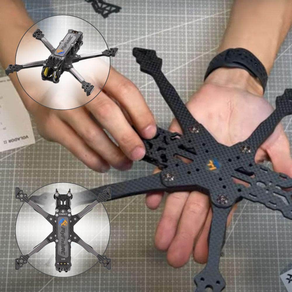 FLYFISH Frame FlyFishRC Volador Ⅱ VX5 O4 Pro Freestyle Frame Kit - Black