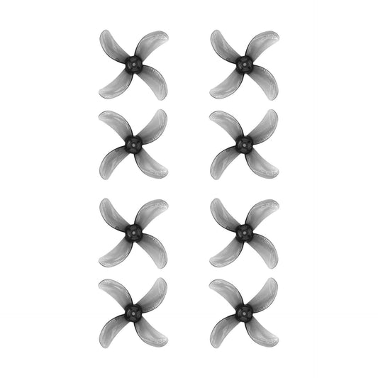 FLYWOO Prop Flywoo 1609 4-Blade 1mm Shaft 40mm Propellers (Set of 8) - Clear Black