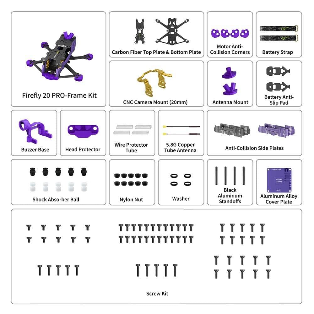 FLYWOO Frame Flywoo Firefly 20 Pro Frame Kit