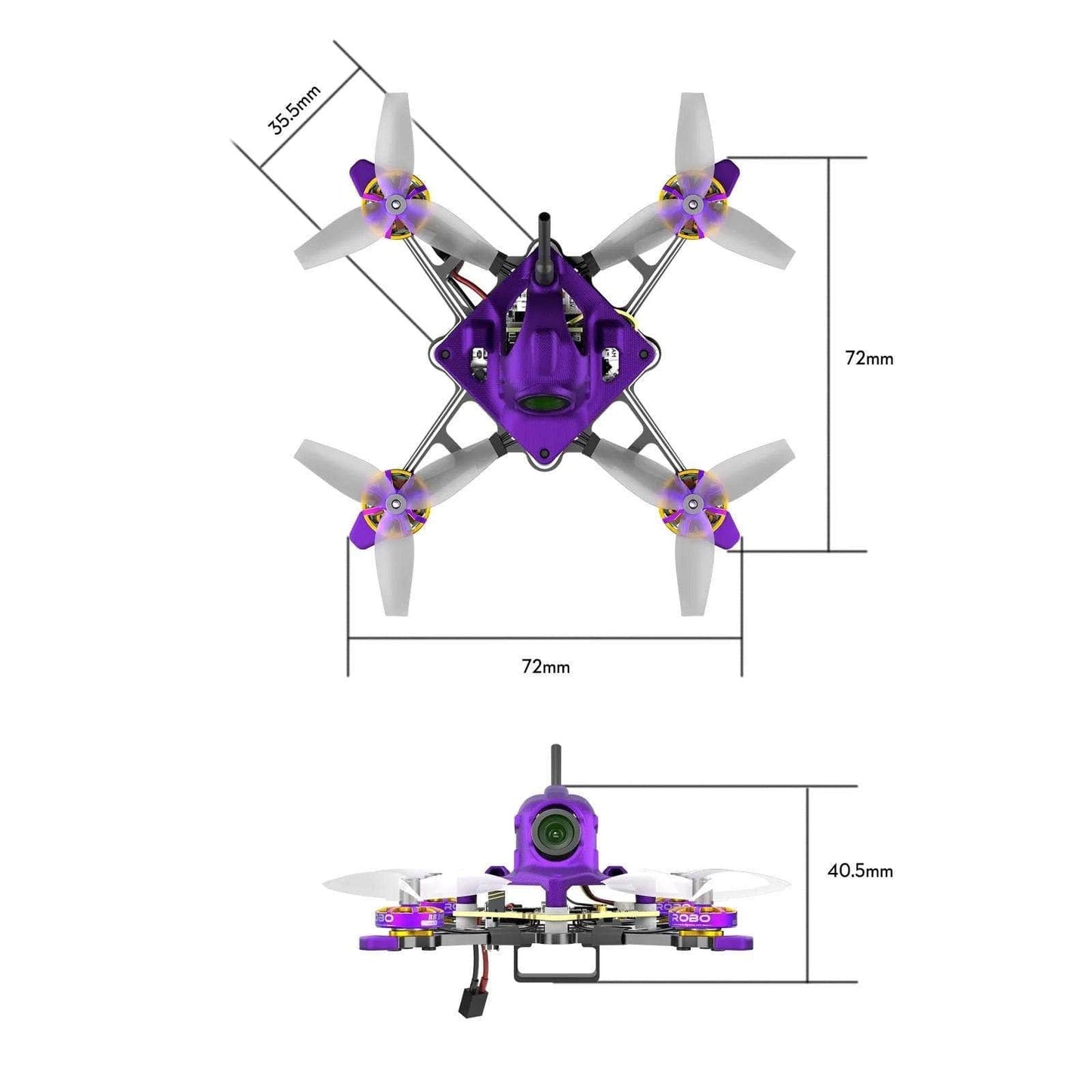 FLYWOO FPV Drones BNF & RTF Flywoo Firefly16 Nano Baby V3 1S Analog Drone - ELRS 2.4GHz