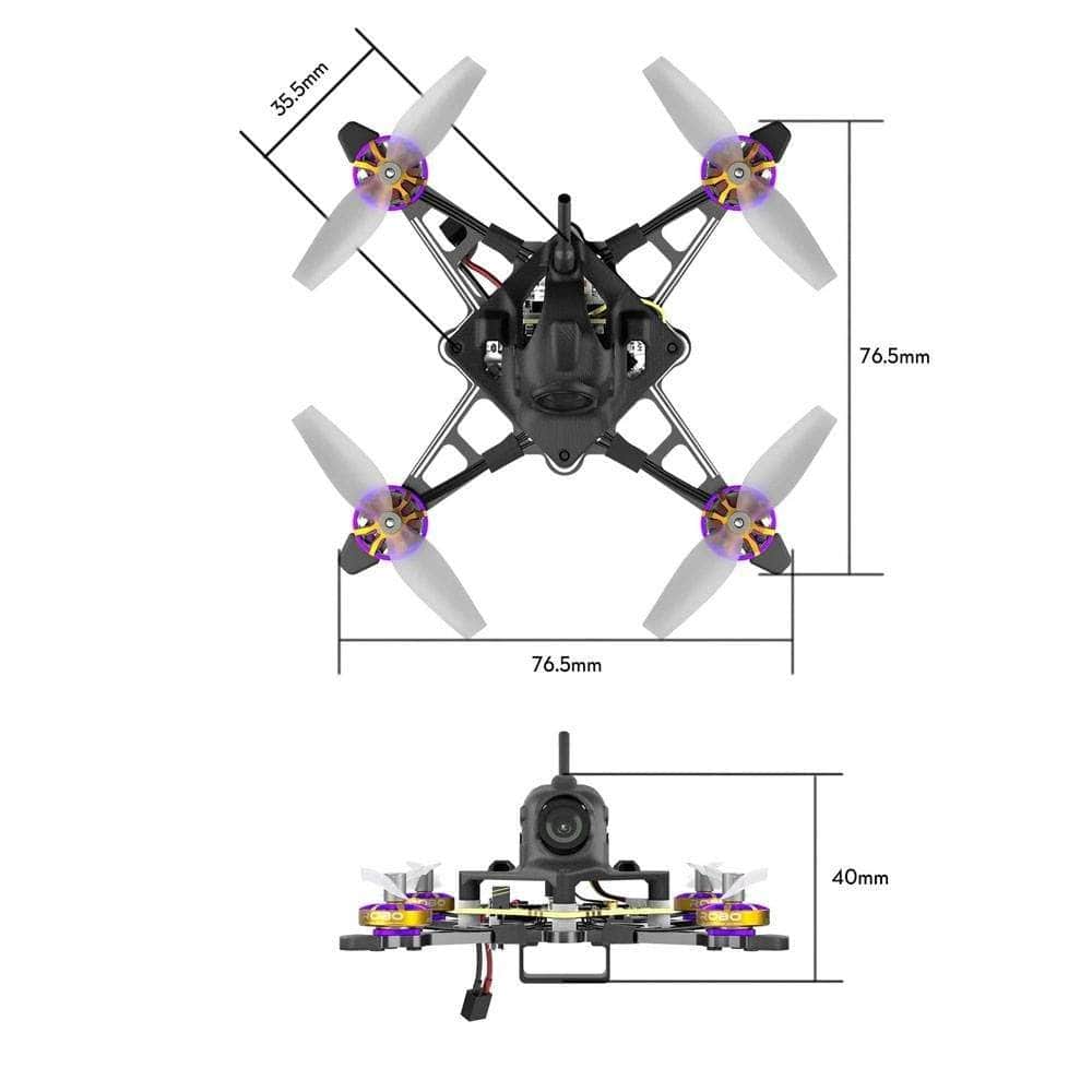 FLYWOO FPV Drones BNF & RTF Flywoo Firefly18 Nano Baby V3 1S Analog Drone - ELRS 2.4GHz