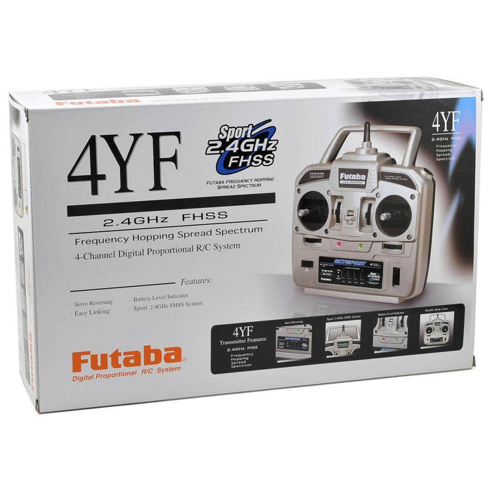 FUT01004361-3, Futaba 4YF 2.4GHz FHSS 4 Channel Radio System w/R2004GF Receiver