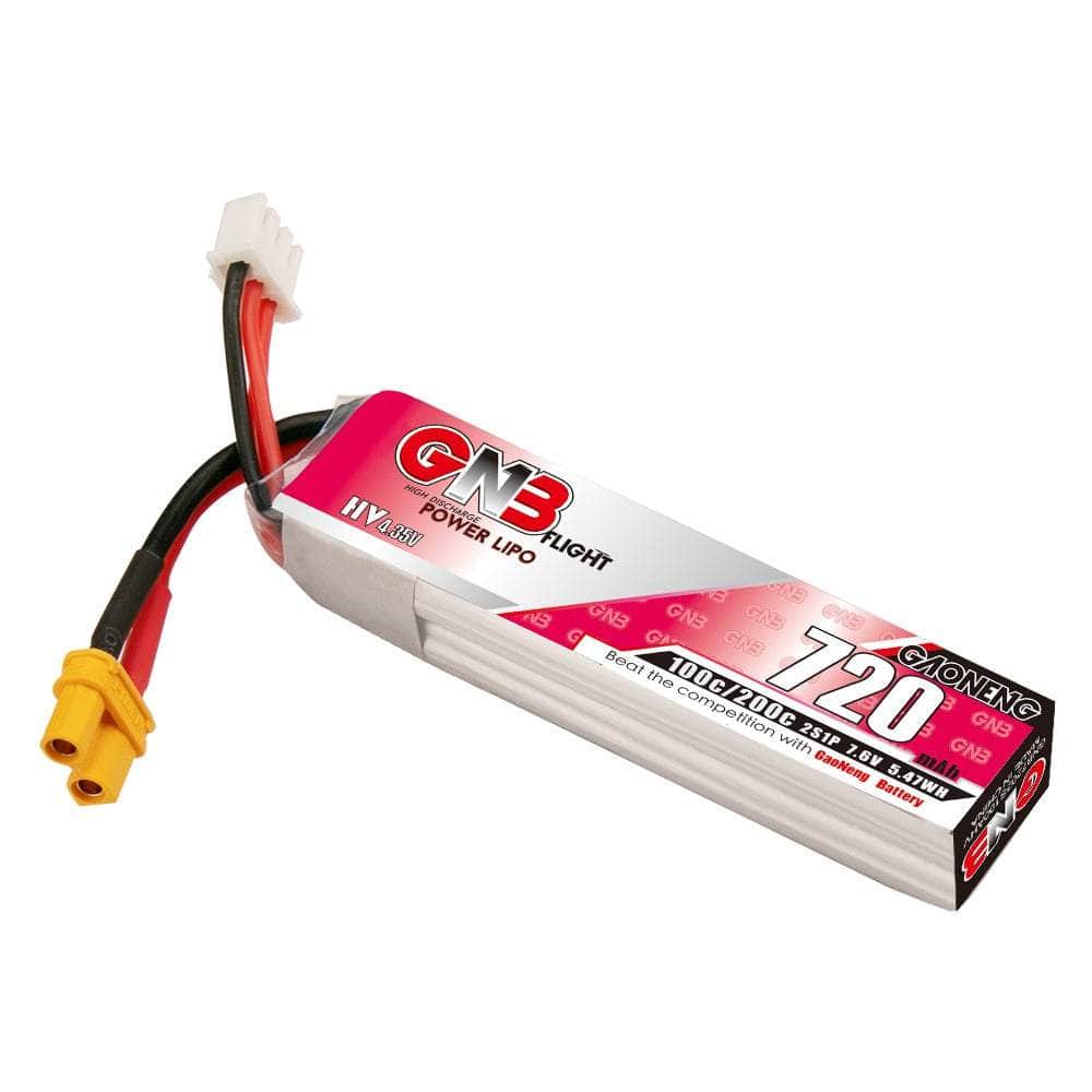 Gaoneng GNB 2S 720mAh 100C LiHV Micro Battery (Long Type) XT30