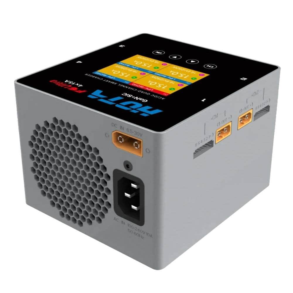HOTA Charger HOTA F6 Ultra 1000W GaN 60A 1-6S Quad Channel AC/DC Smart Charger