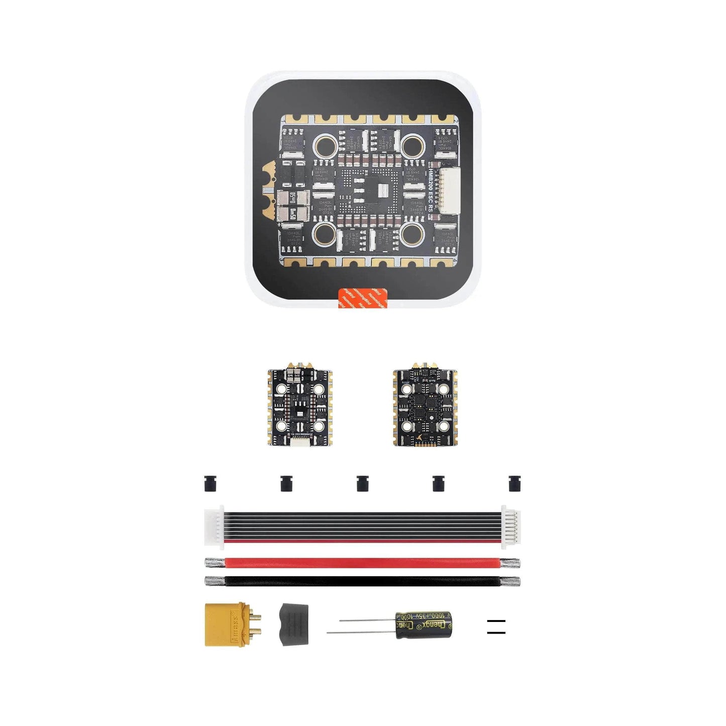 NewBeeDrone Drone FC+ESC Hummingbird 200 ESC RaceSpec 80A 3-6S AM32 20x20