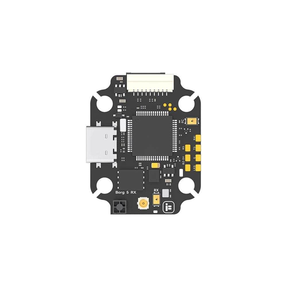 IFLIGHT FC iFlight Borg 5S F4 Flight Controller w/ ELRS 2.4GHz Rx - ICM42688 - 20x20
