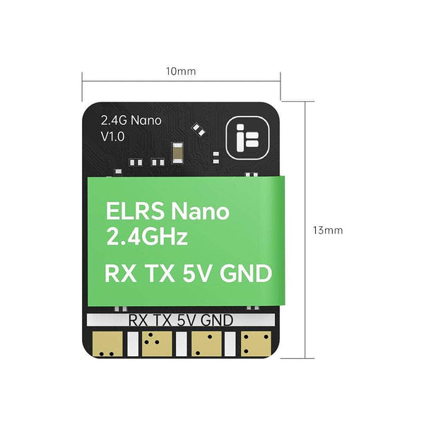 IFLIGHT RC RX iFlight ELRS Nano 2.4GHz Receiver + 70mm Antenna