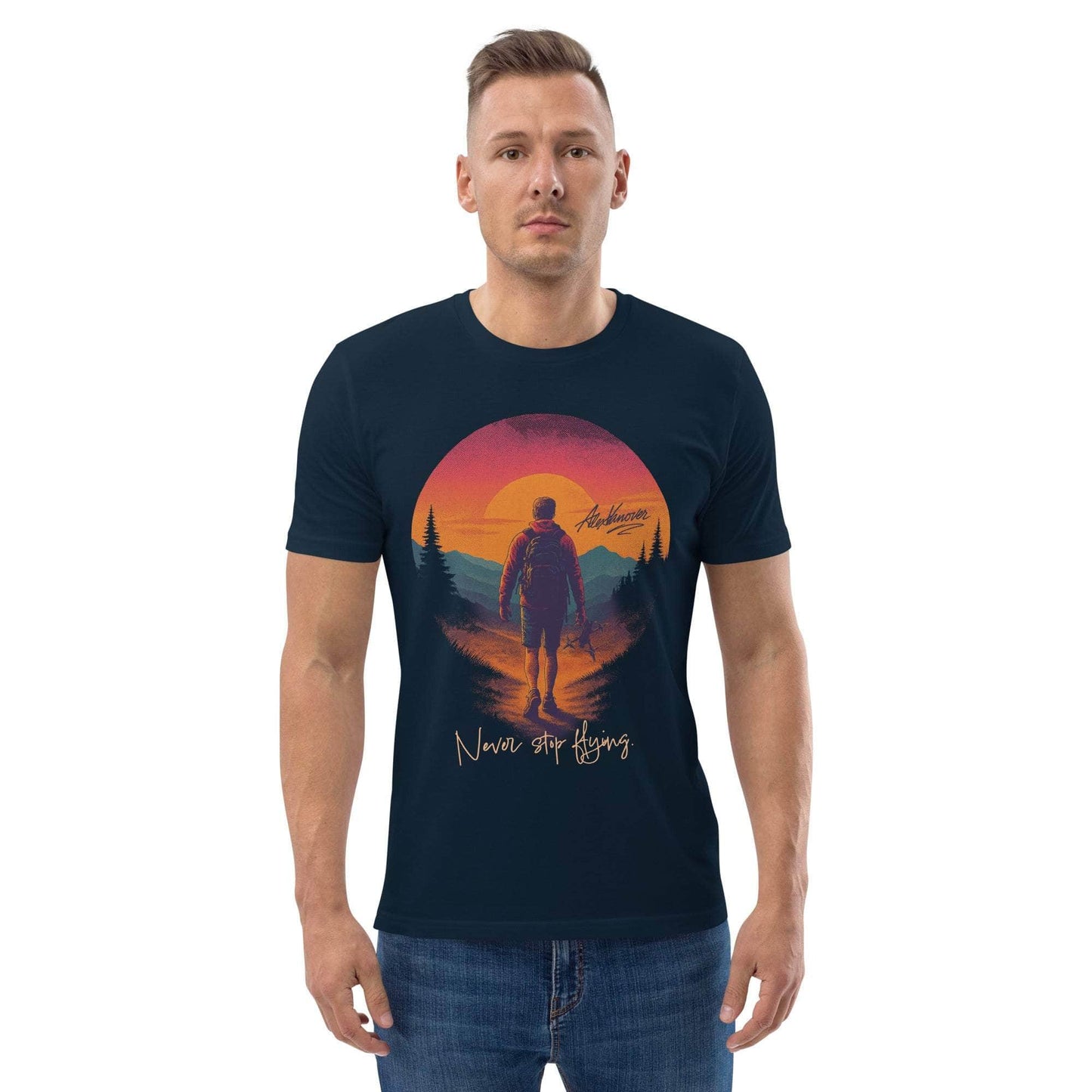 WREKD Co. Clothing, T-Shirt Never Stop Flying. - Alex Vanover Signature Tee