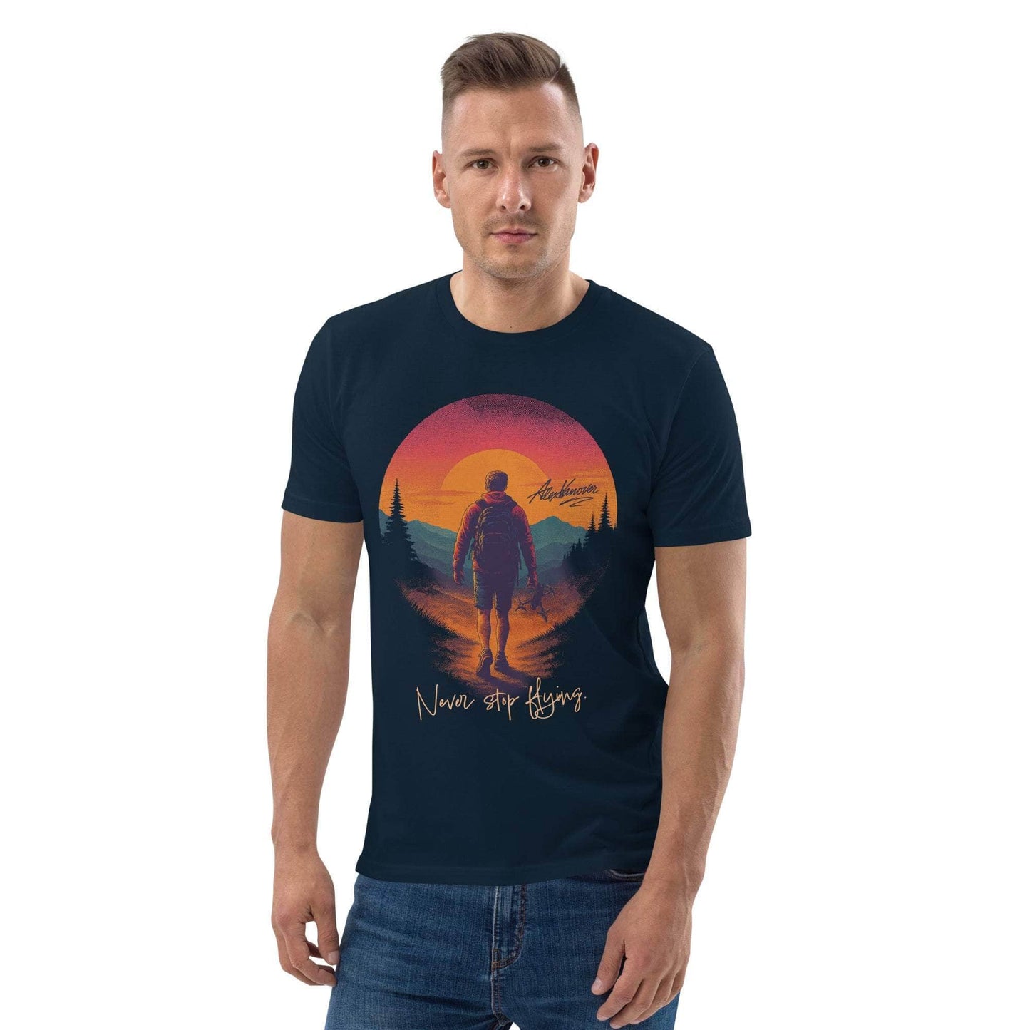 WREKD Co. Clothing, T-Shirt Never Stop Flying. - Alex Vanover Signature Tee