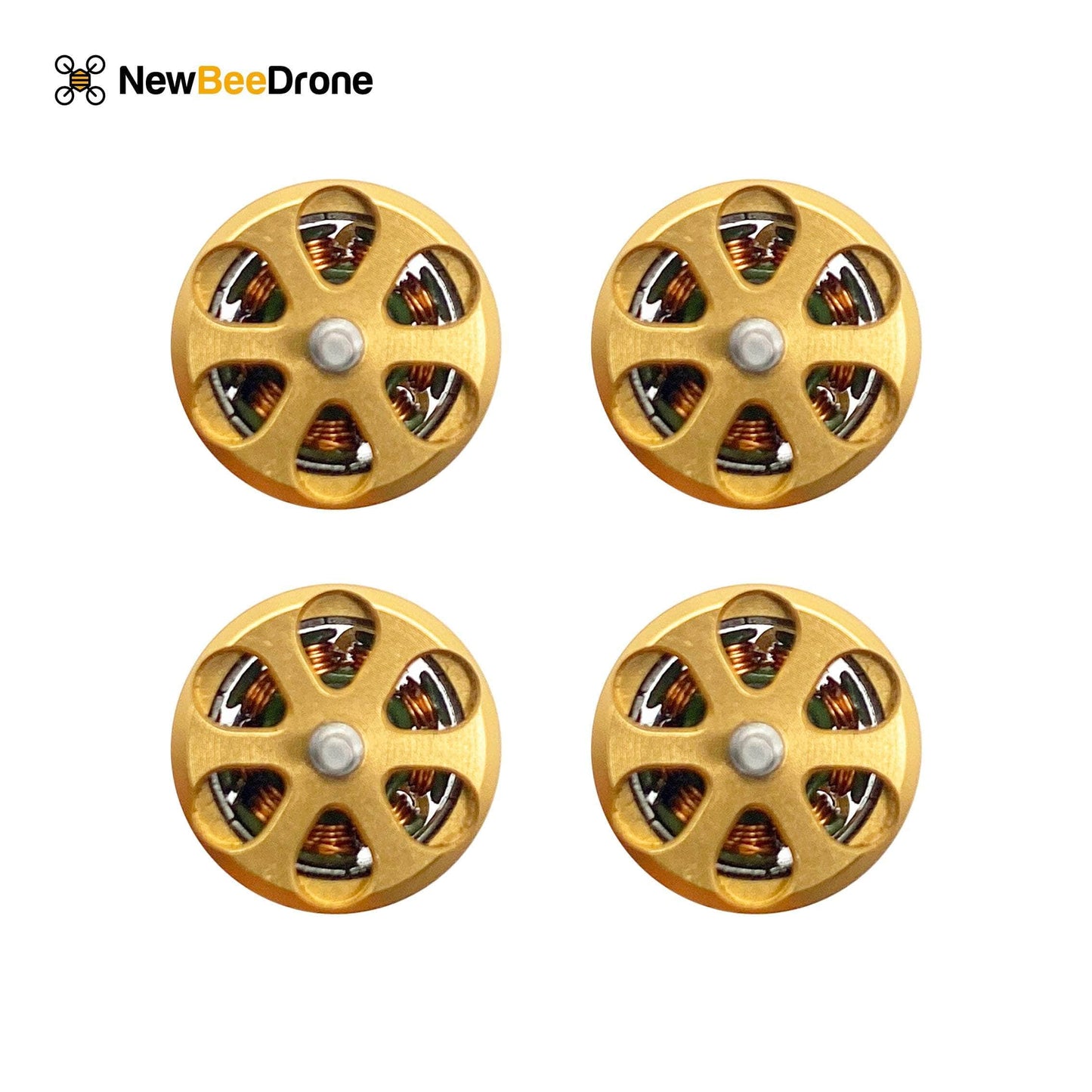 NewBeeDrone NewBeeDrone-Archive NewBeeDrone 0802 18000kv Brushless Motors - Unibell Gold Edition (Set of 4)
