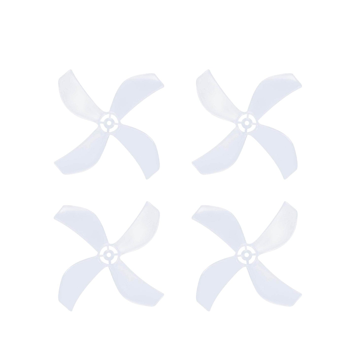 NewBeeDrone Drone Propellers Clear NewBeeDrone Azi (Quad Blade) Micro Propellers 31mm -0.8mm Shaft(Set of 4)
