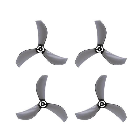 NEWBEEDRONE Prop Black NewBeeDrone Azi Tri-Blade 40mm Micro/Whoop Prop 8 Pack (1mm Shaft) - Choose Your Color