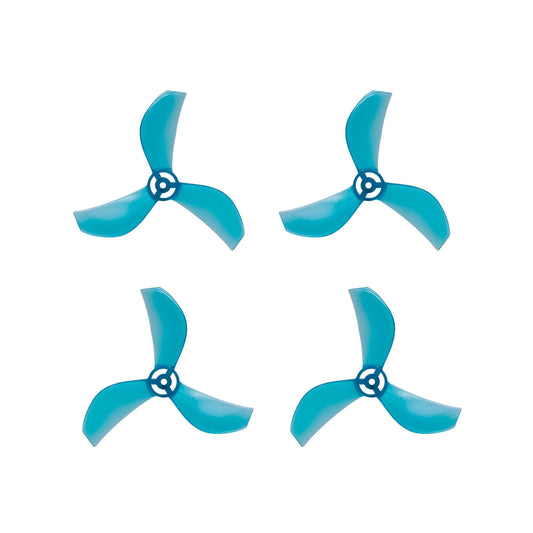NewBeeDrone Drone Propellers Teal NewBeeDrone Azi (Tri Blade) Micro Propellers 31mm - 1.0mm Shaft (Set of 4)