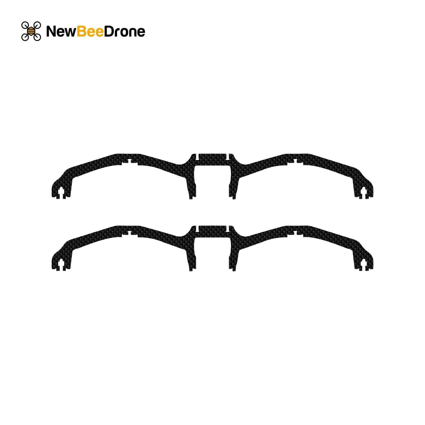 NewBeeDrone Drone Frames 2x Vertical Frame Plate RL1 NewBeeDrone CinemAh Carbon Fiber Frame Replacement Parts - Main Plate, Side Plates, Motor Mounts, Etc.