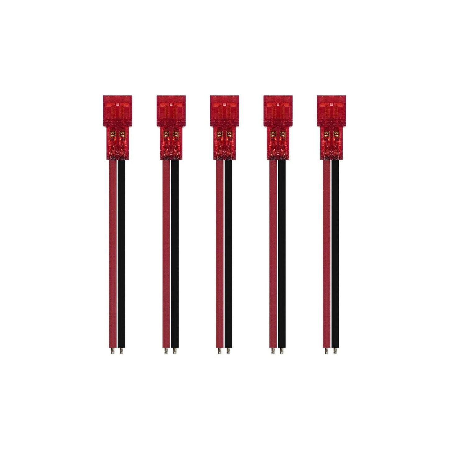 NEWBEEDRONE Hardware NewBeeDrone Nectar Pigtail Connector Gold Plated Solid Pin PH2.0 26AWG 45mm Red Battery Lead - 5 Pack
