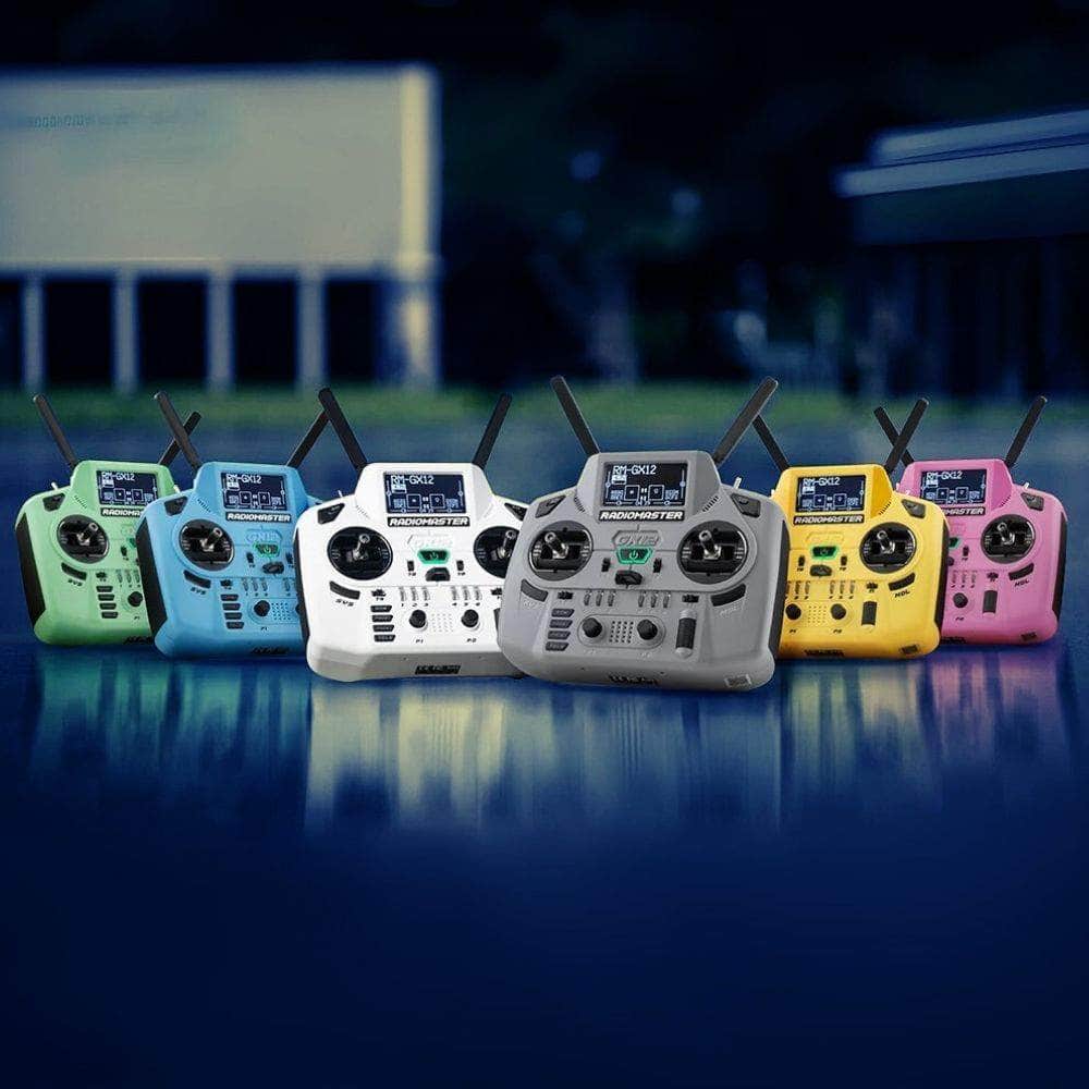 HOBBYPORTER RC TX (PRE-ORDER) RadioMaster GX12 Dual-Band Crush Radio Controller - ELRS 2.4GHz M2 - Multi Color