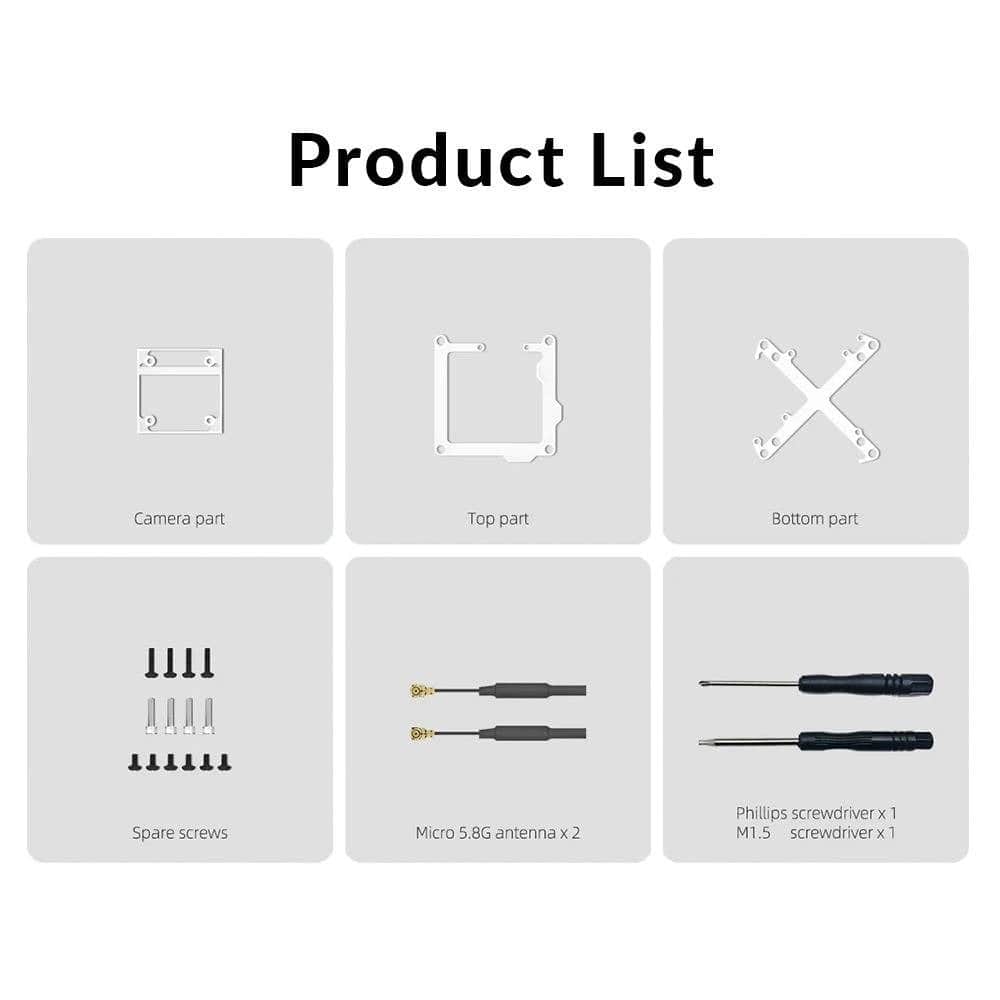 WalleFPV Camera ACC WalleFPV Naked O4 Pro Upgrade Case Kit