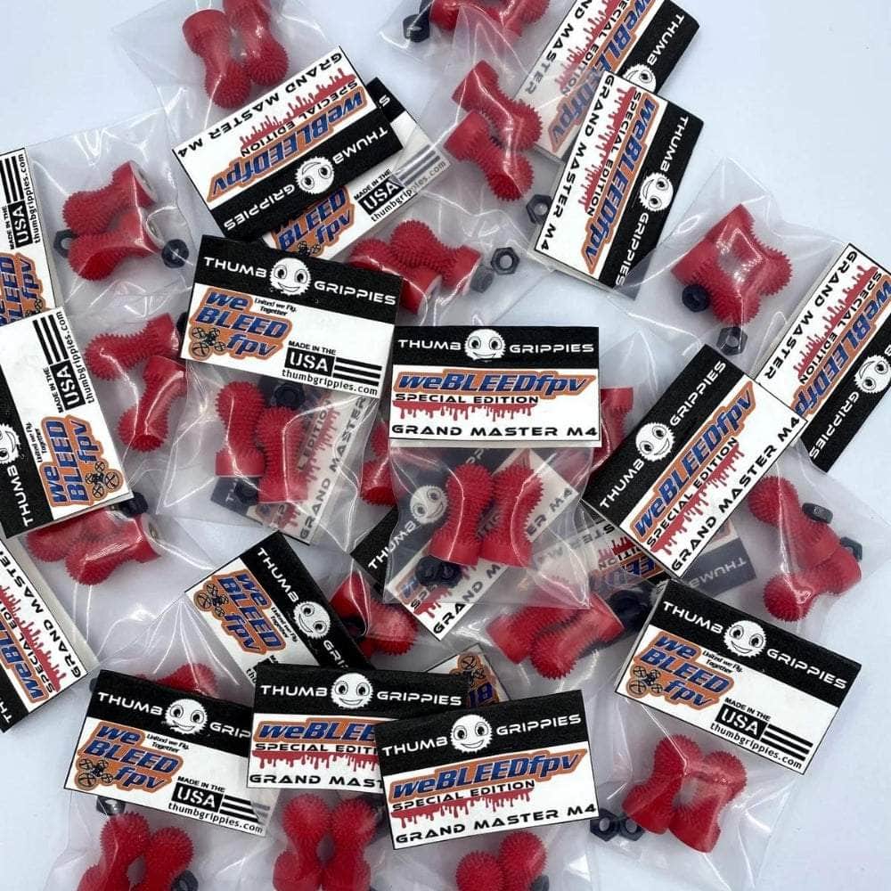 weBLEEDfpv RADIO TRANSMITTERS Thumb Grippies weBLEEDfpv Special Edition