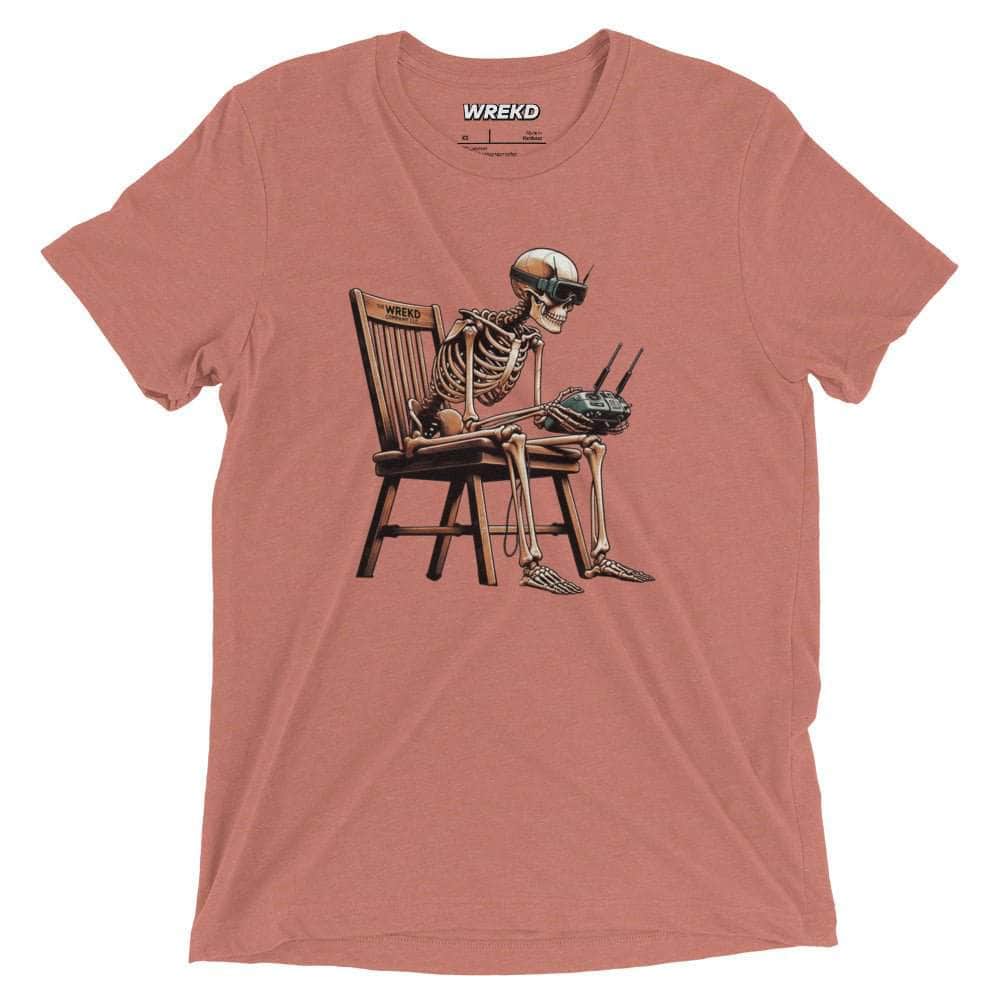 WREKD Co. WREKD Swag Mauve Triblend / XS Skeleton FPV Tri-Blend Vintage Fitted Tee by WREKD Co. - Choose Color / Size