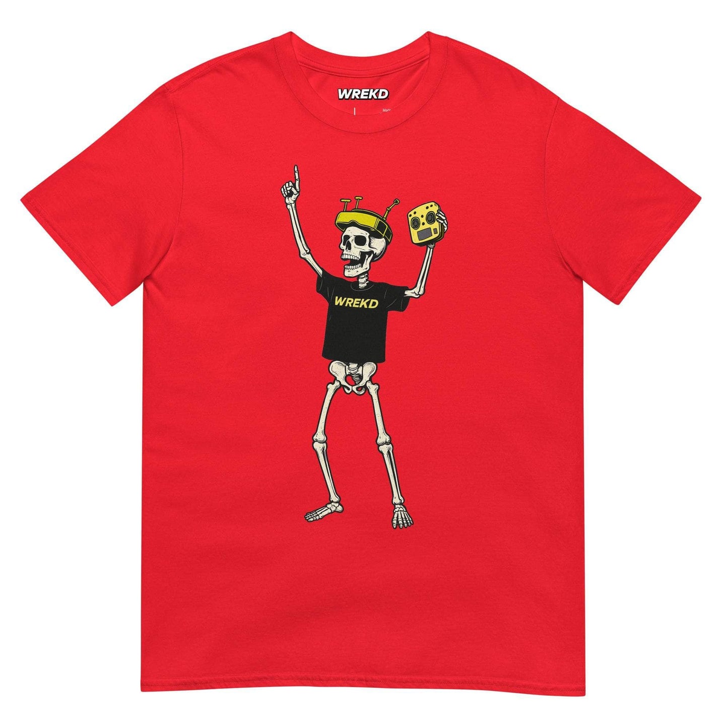 WREKD Co. Clothing, T-Shirt Red / S WREKD® Skeleton Champion Tee - Choose Color