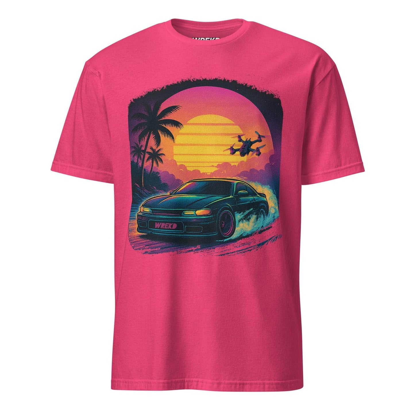 WREKD Co. Clothing, T-Shirt Heliconia / S WREKD® Summer Drift Chaser Tee