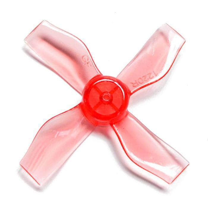 Gemfan 1220-4 Quad-Blade 31mm Micro/Whoop Prop 8 Pack (1mm Shaft) - Choose Your Color