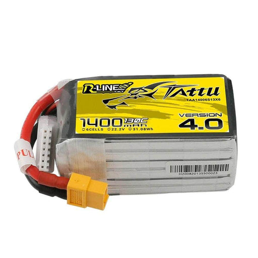 Tattu R-Line Version 4.0 22.2V 6S 1400mAh 130C LiPo Battery for Sale