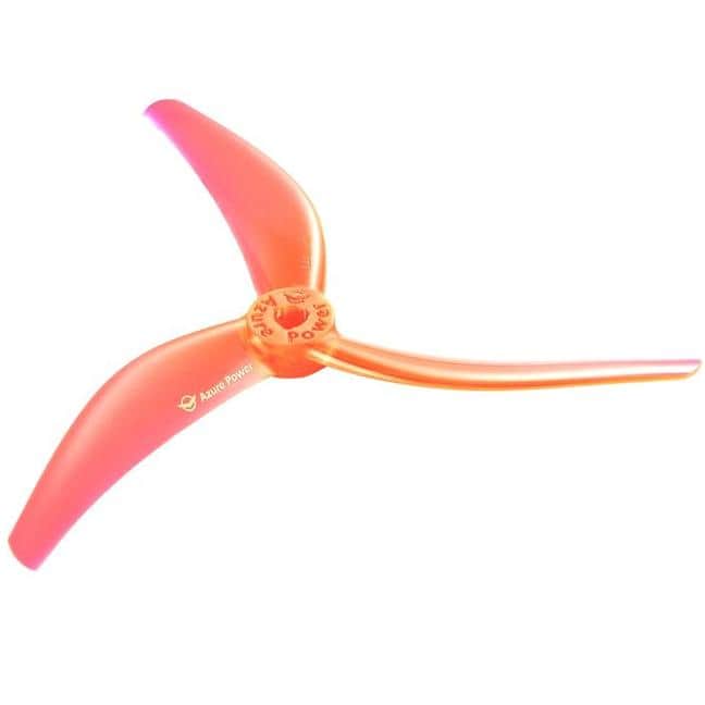AZURE Prop Orange Azure Power Johnny Freestyle 4.8x3.8x3 POPO Compatible Tri-Blade 5" Prop 4 Pack - Choose Your Color