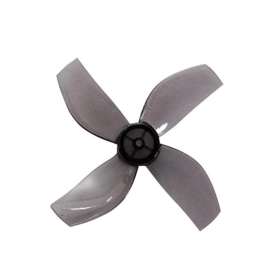 GEMFAN Prop Clear Gray Gemfan 35mm Durable Quad-Blade Micro/Whoop Prop 8 Pack (1mm Shaft) - Choose Your Color