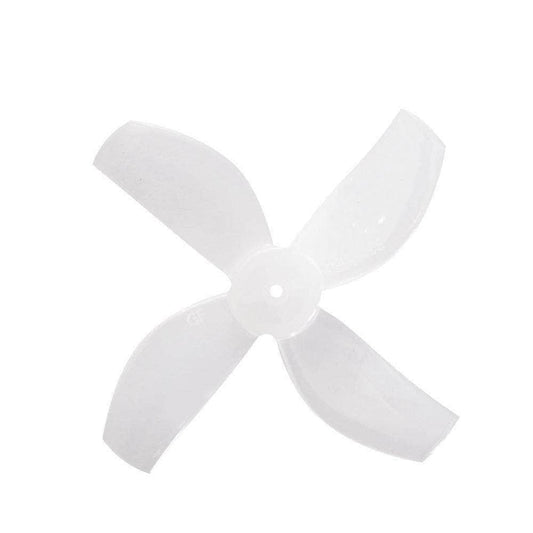 GEMFAN Prop Milk White Gemfan 35mm Durable Quad-Blade Micro/Whoop Prop 8 Pack (1mm Shaft) - Choose Your Color