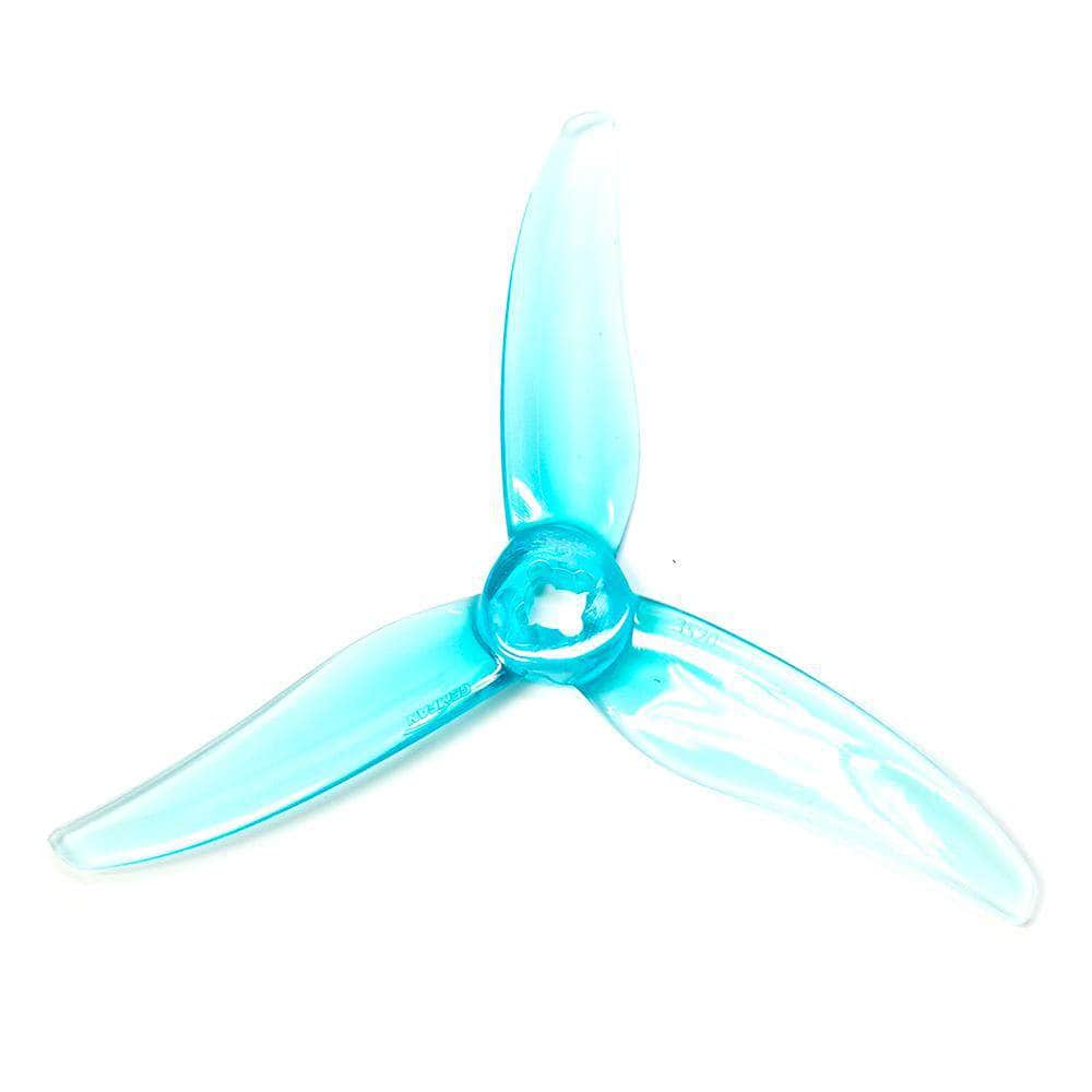 GEMFAN Prop Clear Blue Gemfan Hurricane 3520 Durable Tri-Blade 3.5" Prop 4 Pack - Choose Your Color