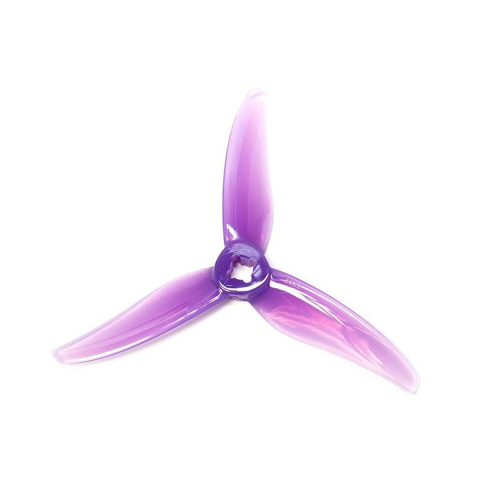 GEMFAN Prop Purple Gemfan Hurricane 3520 Durable Tri-Blade 3.5" Prop 4 Pack - Choose Your Color