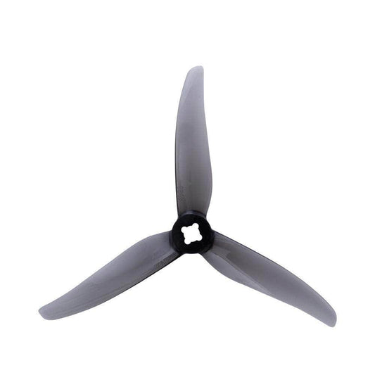 GEMFAN Prop Clear Grey Gemfan Hurricane 4023 Durable Tri-Blade 4" Prop 4 Pack (5mm & 1.5mm Mounting) - Choose Your Color