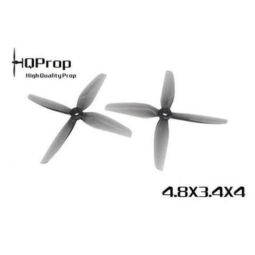HQ Durable Prop 4.8x3.4x4 Quad-Blade 5" Prop 4 Pack - Grey - RaceDayQuads