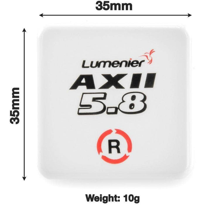 Lumenier AXII Patch 5.8GHz SMA FPV Receiver Antenna - RHCP or LHCP - RaceDayQuads