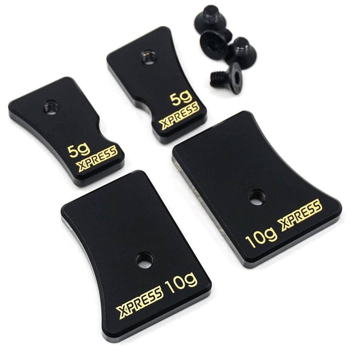 XP-10242, Brass Chassis Balancing Weights 10g 5g 4pcs For Execute Touring