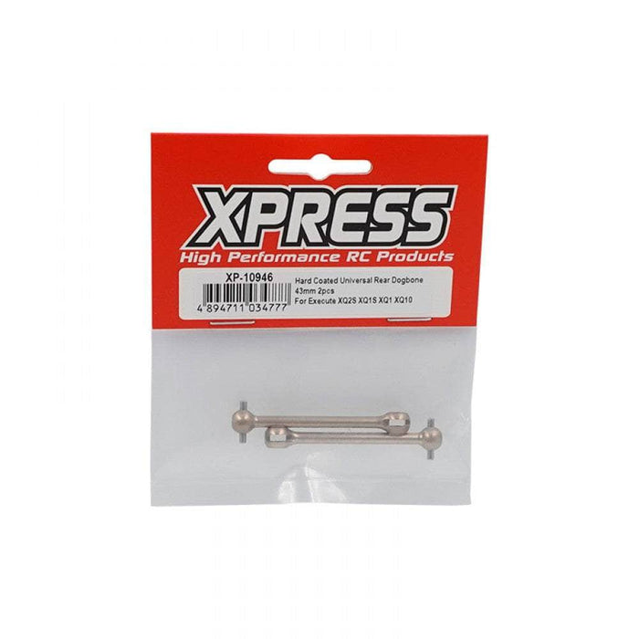 XP-10946, Hard Coated Aluminum Universal Rear Dogbone 43mm 2pcs For Execute Series Touring