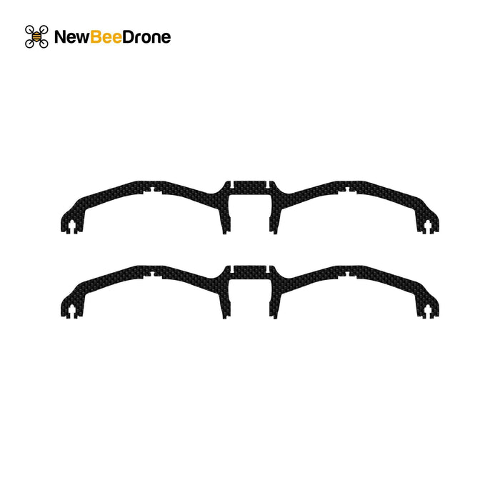NewBeeDrone CinemAh Carbon Fiber Frame Replacement Parts  - Main Plate, Side Plates, Motor Mounts, Etc.