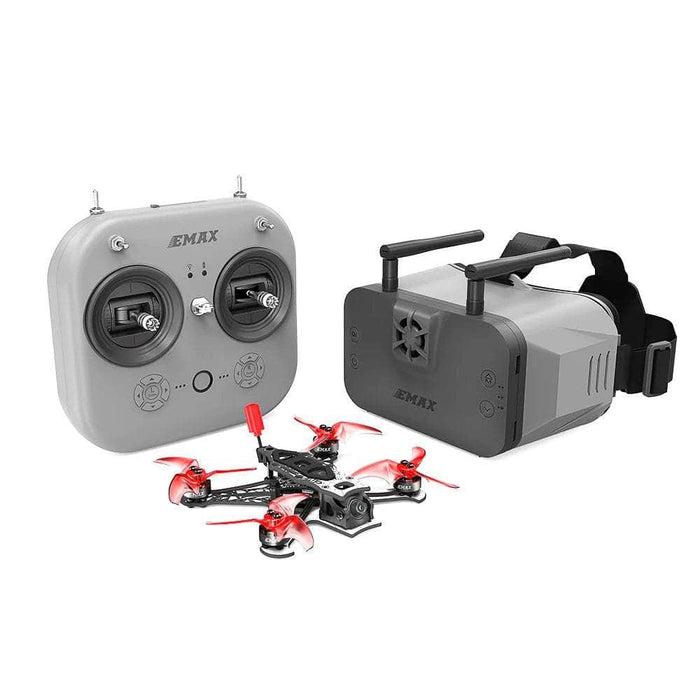 EMAX RTF Tinyhawk III Plus Freestyle Ready-to-Fly ELRS 2.4GHz Analog Kit w/ Goggles, Radio Transmitter, Batteries, Charger, and Drone