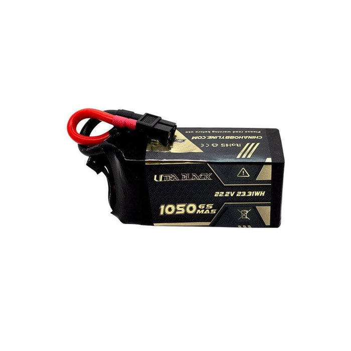 CNHL Ultra Black Series 22.2V 6S 1050mAh 150C LiPo Battery - XT60