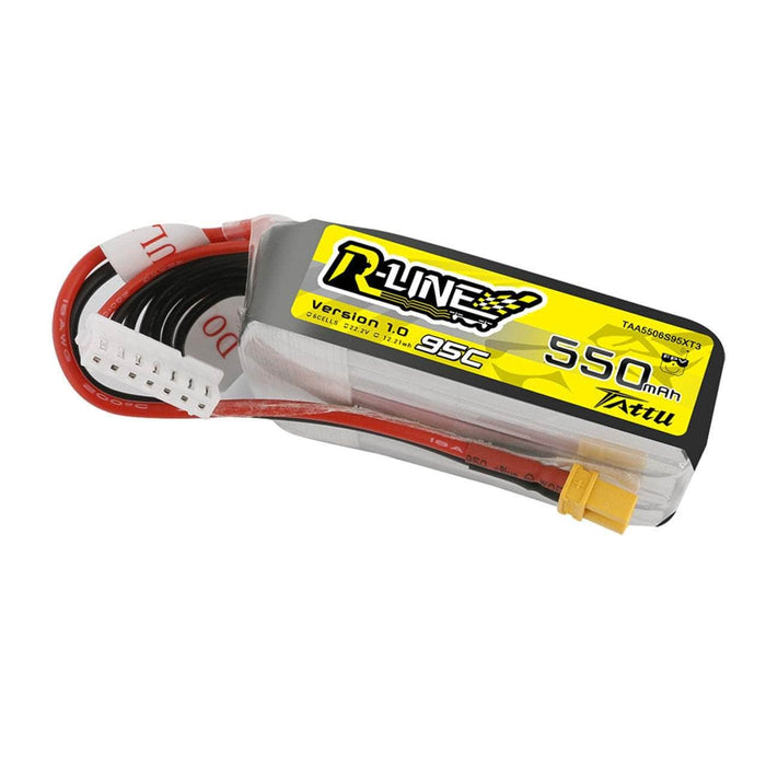 Tattu 22.2v 6S 550mAh 95C LiPo Micro Battery - XT30