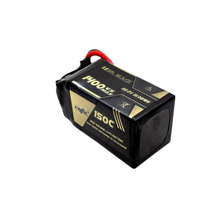 CNHL Ultra Black Series 22.2V 6S 1400mAh 150C LiPo Battery - XT60