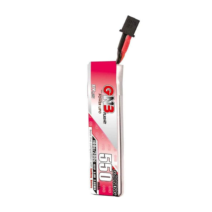 Gaoneng GNB 3.8V 1S 550mAh 100C LiHV Whoop/Micro Battery w/ Cabled - A30
