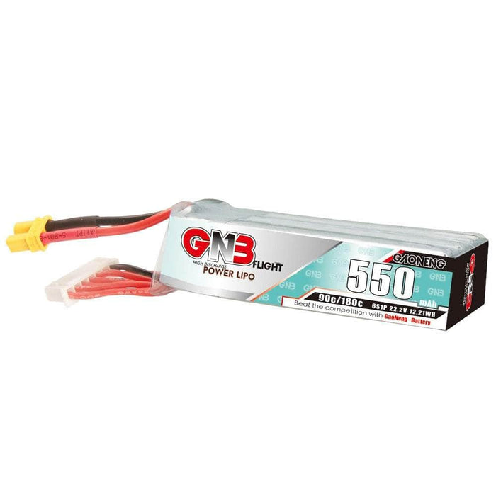 Gaoneng GNB 22.2V 6S 550mAh 90C LiPo Micro Battery (Long Type) - XT30