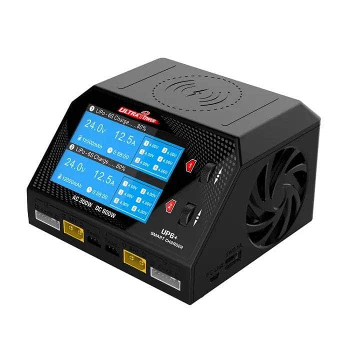(AS-IS) UltraPower UP6+ 300W 16A 1-6S LiPo/LiHV Dual Channel AC/DC Smart Charger (NO CABLES)